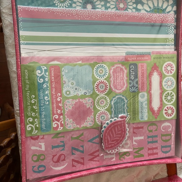 All Occasion Scrapbook Kit - Pink and Green - Picture 2 of 2